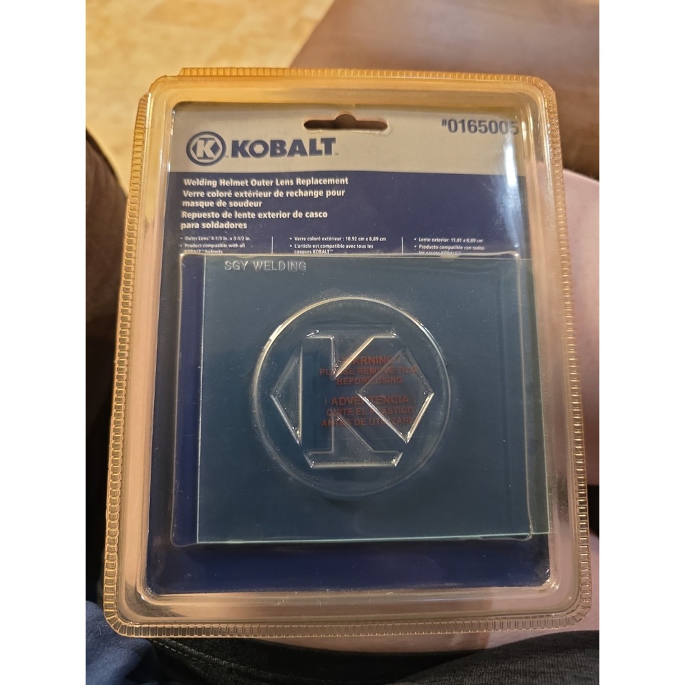 KOBALT Welding Helmet Outer Replacement Lenses, Helmet #0165005 New Sealed 1 Ct
